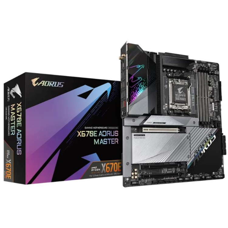 เมนบอร์ด Gigabyte X670E Aorus Master (Socket AM5, DDR5, E-ATX)