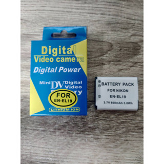 For Nikon แบตเตอรี่กล้อง รุ่น EN-EL19 Replacement Battery for Nikon