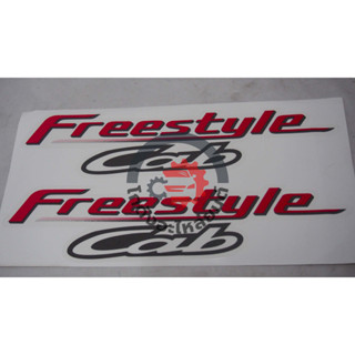 สติ๊กเกอร์ ประตู มาสด้า ไฟเตอร์ ปี 1998-1999 "Freestyle cab" สีแดง MAZDA FIGHTER 1998-1999 โกดังอะไหล่ยนต์ อะไหล่ยนต์