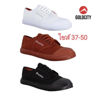 ส่งไว! โกลด์ซิตี้ Goldcity รองเท้าผ้าใบ รุ่น 205S รองเท้านักเรียน กรุ๊ปใหญ่ เบอร์ 37-50 (จัมโบ้!)