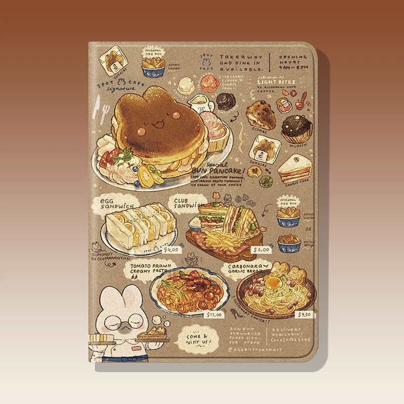 🚀จัดส่งทันที🚀 เคส iPad Pro13 2024 air7/6 air5 gen11คนทำขนมปังกระต่าย ช่องใส่ปากกา เคสไอแพด mini7 - รูปที่ 7