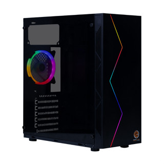 CASE เคสเกมมิ่ง NEOLUTION รุ่น LIGHTNING V2 (ATX,Micro - ATX,Mini - ITX) พร้อมพัดลมไฟ RGB (Black)