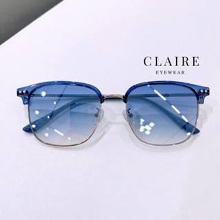 CLAIRE CT2 CLUB MASTER COOL BLUE : แว่นกันแดด รุ่น CLUB MASTER สี COOL BLUE กันแดด UV400 เลนส์แท้ แว่น แว่นตา แว่นกันแดด