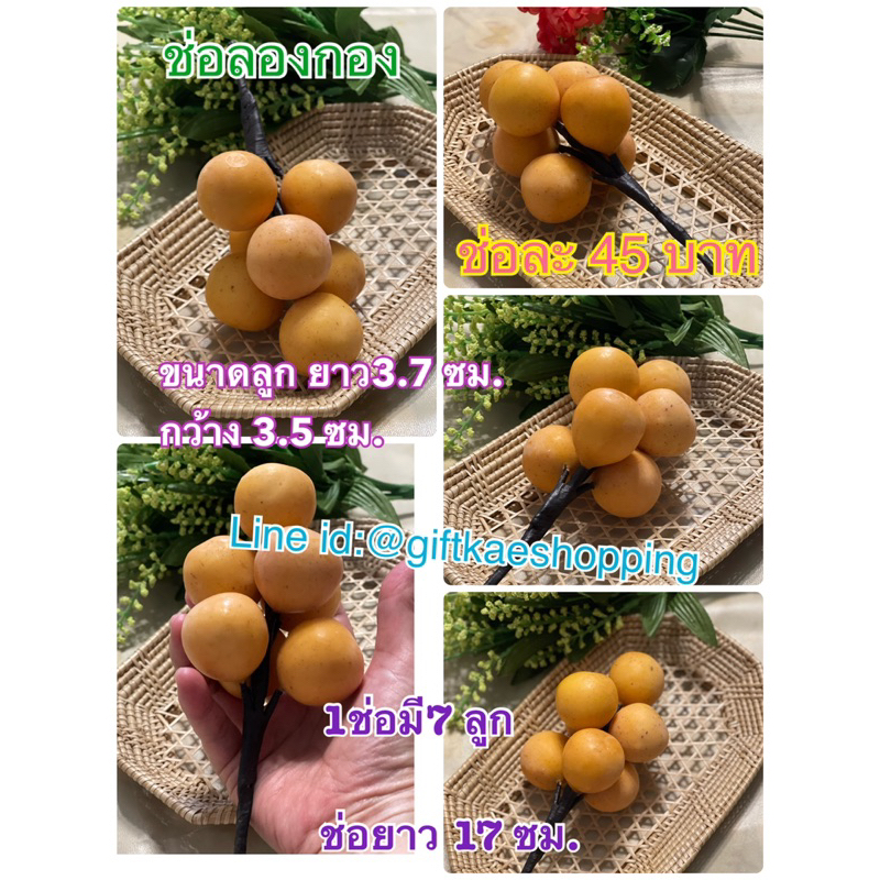 ผลไม้ปลอม โมเดลผลไม้ ลองกอง ลองกองปลอม โมเดลลองกอง #ผลไม้ตกแต่ง