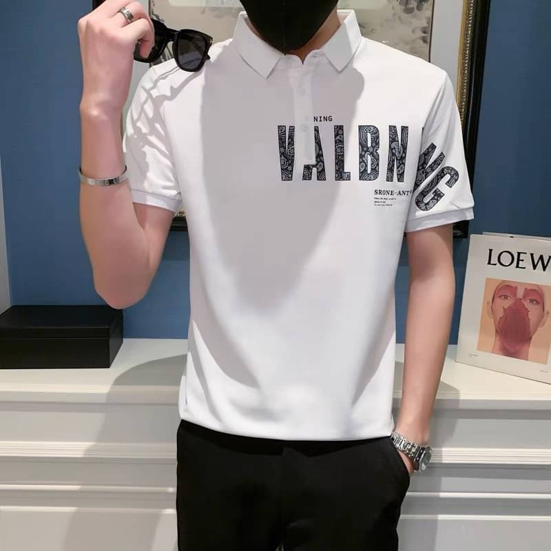 เสื้อโปโลแขนสั้นลําลอง คอปก ทรงหลวม เรียบง่าย แฟชั่นฤดูร้อน สไตล์เกาหลี สําหรับผู้ชาย