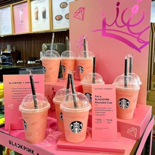 Starbucks Black Pink Exclusive แก้วนำกลับมาใช้ใหม่ กรี๊ดด!!!คิ้วท์มั่กๆ ✨🖤🩷🍭✨‼️พร้อมส่ง‼️