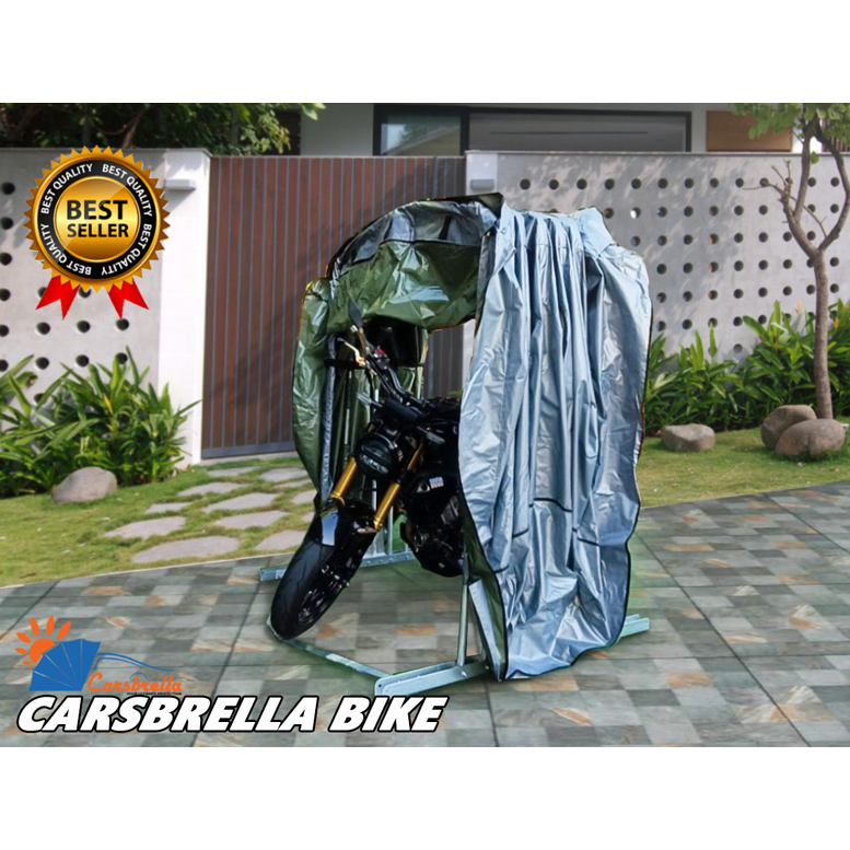 โรงจอดรถมอเตอร์ไซค์ เต็นท์จอดรถพับเก็บได้  CARSBRELLA รุ่น BIKE สำหรับรถมอเตอร์ไซค์ขนาดกลาง-ใหญ่