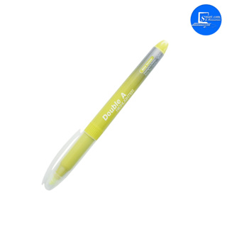 ปากกาเน้นข้อความ Double A Highlighter Mild Yellow (สีเหลืองพาสเทล)