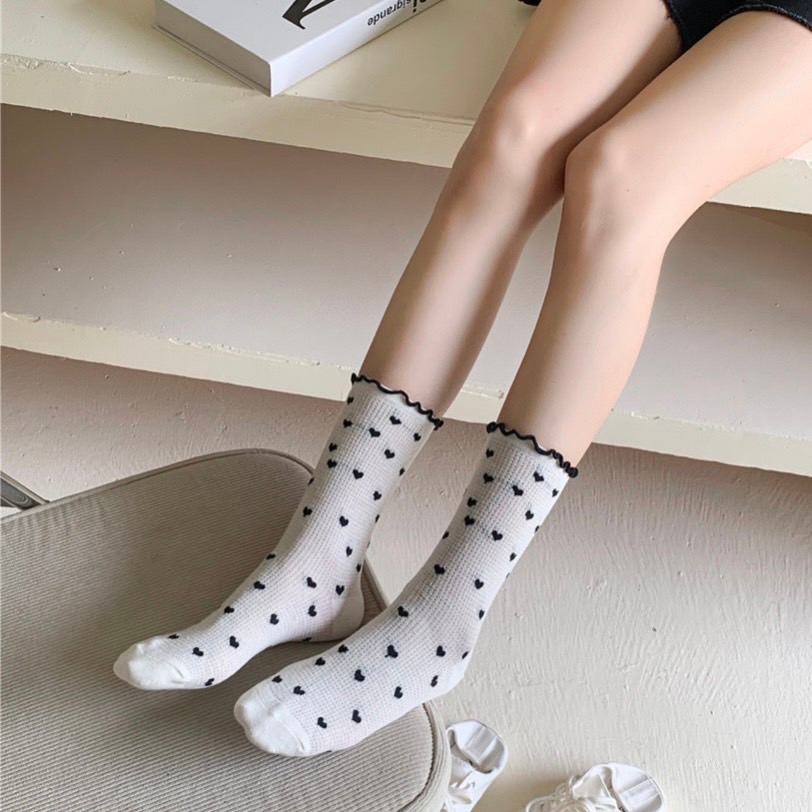 [ส่งจาก กทม.] ถุงเท้าซีทรู บาง เท้าไม่เหม็น ถุงเท้ายาว ระบายอากาศ ยาวครึ่งน่อง - รูปที่ 4