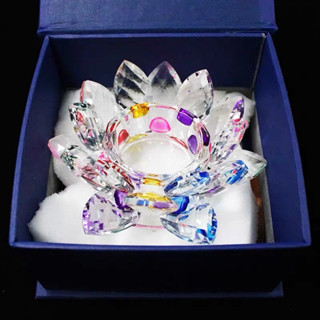 ฐานบัวคริสตัล ฐานดอกบัว ดอกบัวคริสตัลประดิษฐ์สําหรับตกแต่งงา…