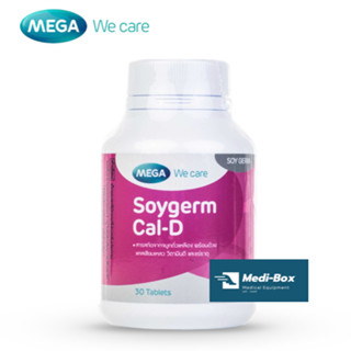 Mega Wecare Soygerm Cal-D 30 Tablets จมูกถั่วเหลืองสำหรับผู้หญิงหมดประจำเดือน เมก้า ถั่วเหลือง