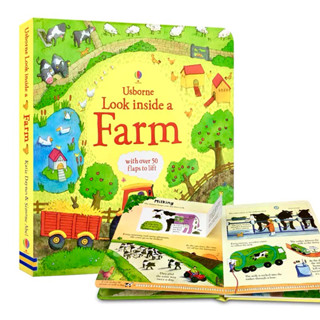 Usborne Look Inside a Farm # Interactive Flap Book # Hardcover , Ages: 3-6