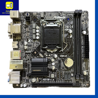 ‼️พร้อมจัดส่ง‼️ASROCK H81M-ITX ( H81I ) ( H81ITX ) ( H81 ITX )