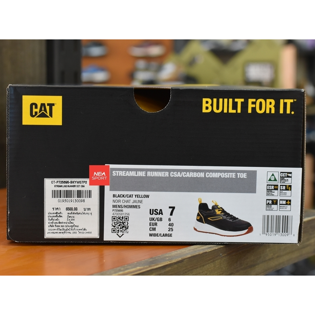 [ลด30% เก็บโค้ด 2509FASHDD] CAT Caterpillar Streamline Runner Carbon Composite Toe รองเท้าเซฟตี้ หัวคาร์บอนคอมโพสิต