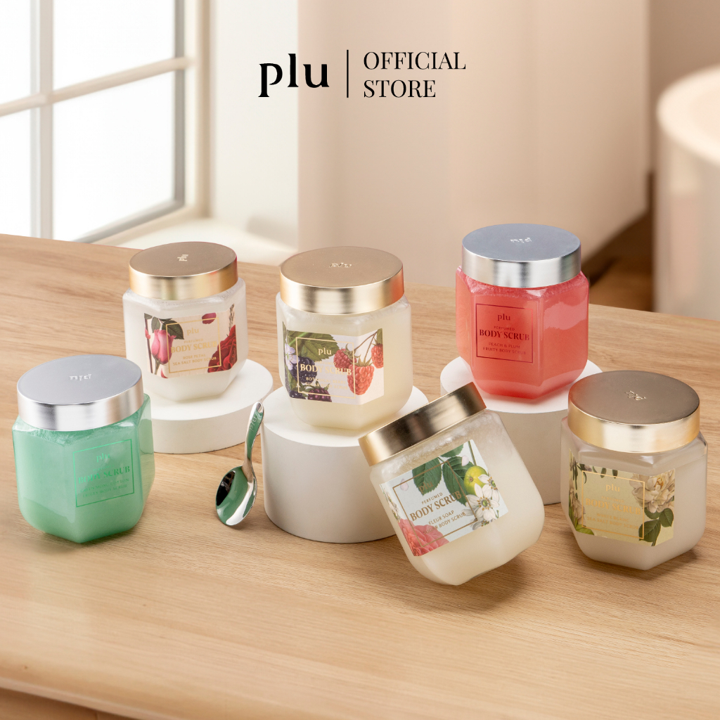 PLU PERFUMED BODY SCRUB 500G สครับผิวกาย ช่วยผลัดเซลล์ผิว