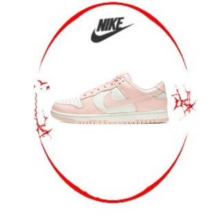 ของแท้ 100 % Nike Dunk Low "Orange Pearl" แป้งซากุระผู้หญิงรองเท้าผ้าใบส้นเตี้ยกันลื่นน้ำหนักเบา！