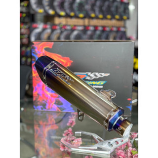 ท่อ gp racing ตัวท็อป สำหรับ forza 350 ลูกเดิม-80มม  Full titanium