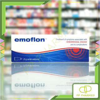 EmoFlon รักษาอาการที่เกิดจากริดสีดวงทวารหนัก ชนิดทา Rectal Ointment 25g