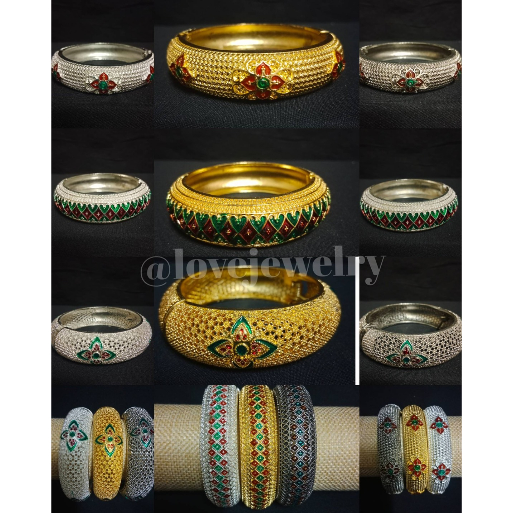 กำไลข้อมือประดับชุดไทย กำไลข้อมือล้านนาสวยๆ ใส่สบาย (พร้อมส่ง)