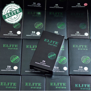 เข็มฮอกสักลาย เข็มสักELITE แบบกล่อง20เล่ม(RL,RS/CM) เข็มสักตัว เข็มสัก