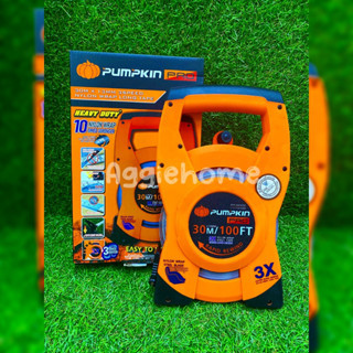 PUMPKIN เทปวัดระยะ.รุ่น PTT-3XN30 (11112-N30) 3 SPEED 30M สายเหล็ก หุ้มไนล่อน เทปวัดที่ ตลับเมตร