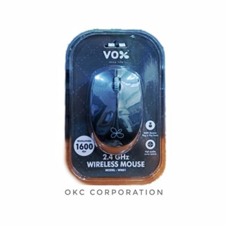 เม้าส์ไร้สาย vox สีดำ กลาง