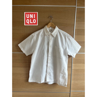 UNIQLO x Linen x L ชาย ขาวสะอาดใหม่คะ อก 44 ยาว 28 Code : 780(6)