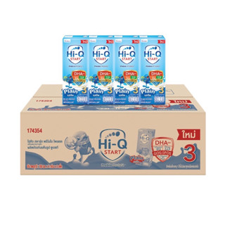 (ขายยกลัง)36 กล่อง Hi-Q Start Prebio-Proteq UHT Milk ไฮ-คิว สตาร์ท พรีไบโอโพรเทก สูตร 3 รสจืด 180 มล.