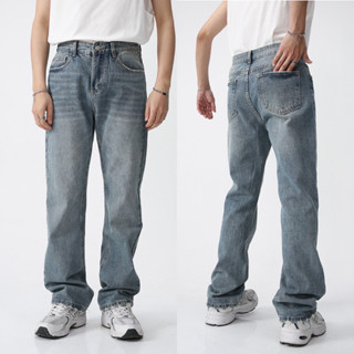 BARON Taylor Straight Retro Jeans กางเกงยีนส์ผู้ชายขากระบอกตรงสไตล์เกาหลีย้อนยุค