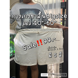 ขาสั้นBigsize เอว 40"-60" (เนื้อผ้ายืด)