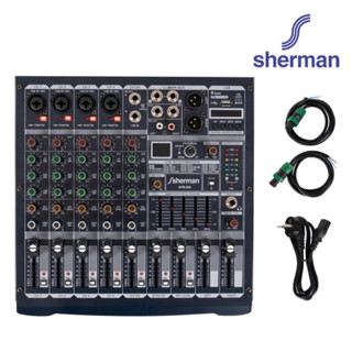 Sherman APM006 เพาเวอร์มิกเซอร์ 6 แชนแนล 1000 วัตต์ ดิจิตอลเอฟเฟ็กต์ 99 โปรแกรม