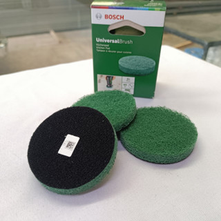 BOSCH แผ่นใยขัดอเนกประสงค์ (สีเขียว)  65 มม. (3ชิ้น/กล่อง) ***สามารถออกใบกำกับภาษีได้***