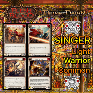 Light Warrior Common | DTD | Flesh and Blood TCG Single | การ์ดเกมส์คุณภาพระดับสูง