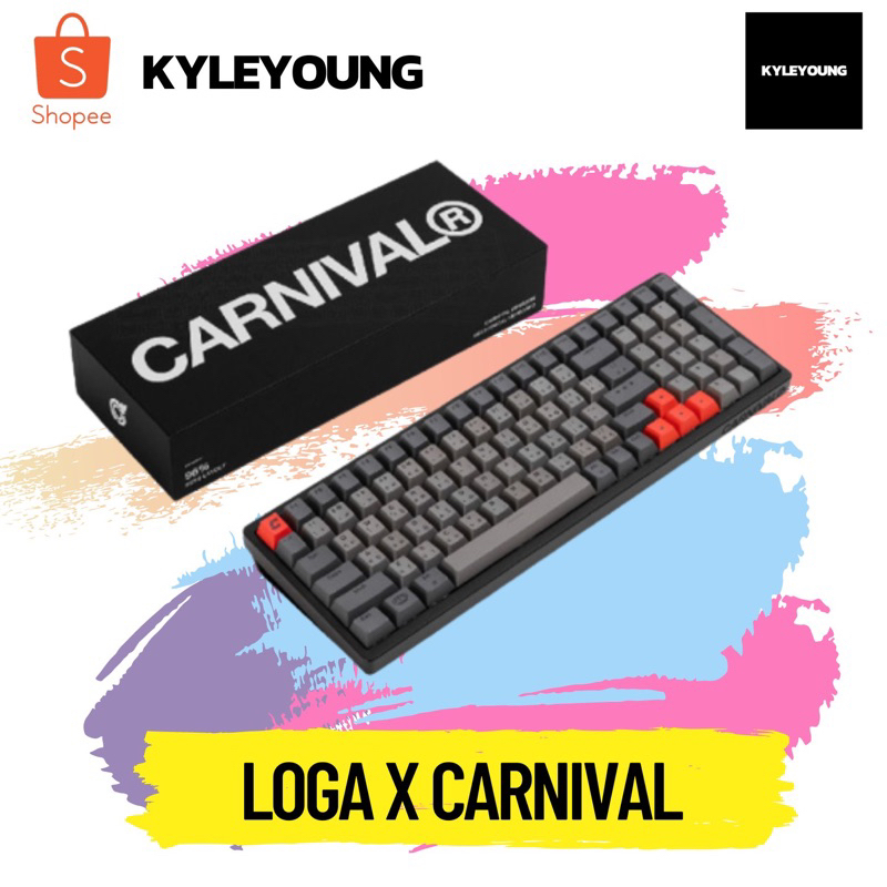 [สินค้ามือ1 พร้อมส่ง]  LOGA X Carnival : Aluminum wireless Mechanical keyboard