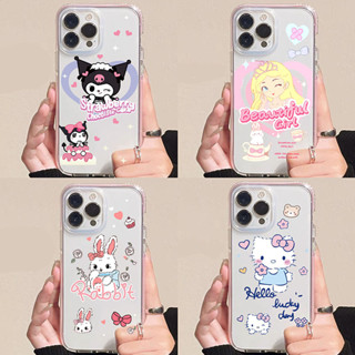 เคสโทรศัพท์มือถือ เคสใส กันกระแทก สําหรับ realme 5 5i 5s c1 c2 c3 c17 c12 c25 c15 c11 c30 c30s ลายน่ารัก เคสลายการ์ตูน