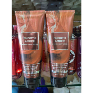 ครีมน้ำหอม Bath &amp; Body Works Smooth Amber Body Cream 226g. ของแท้ (สินค้า1ชิ้น)