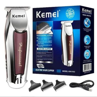 Kemei KM-9163 ไร้สายตัดผมชาร์จมอเตอร์ที่มีประสิทธิภาพตัดผมHair Clipper สินค้าพร้อมส่งทันที!!