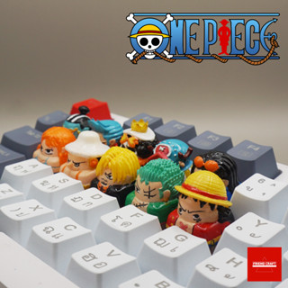 Keycaps คีย์แคป Artisan Set กลุ่มหมวกฟาง (One piece) งาน Handmade Keycap