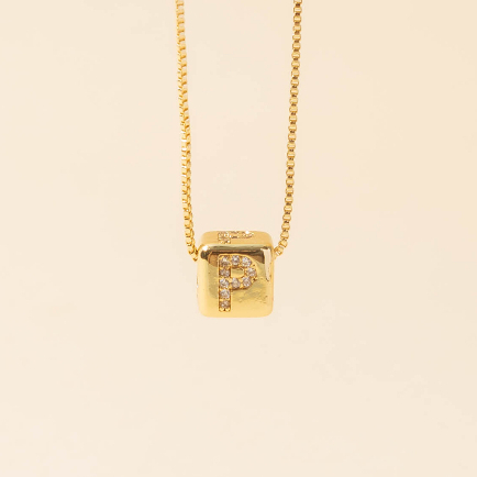 Lapaire l Cubic alphabet necklace / Bracelet สร้อยคอ สร้อยข้อมือ ตัวอักษร