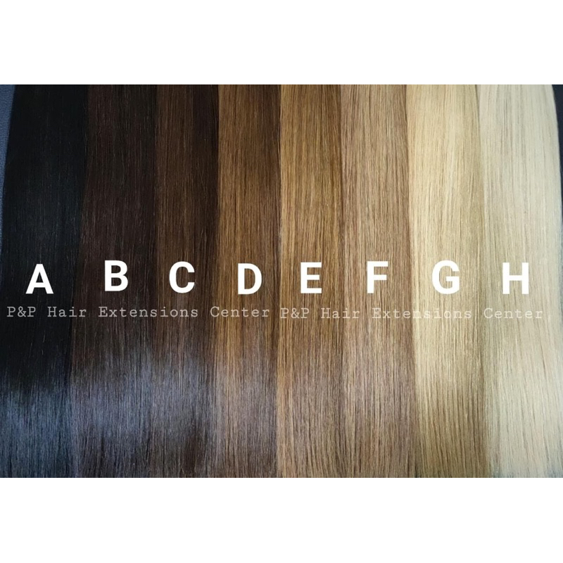 ผมแท้ 100% ไซส์25 (47-48CM) ผมต่อ แบ่งขายเป็นช่อ มีให้เลือกหลายสี - รูปที่ 5