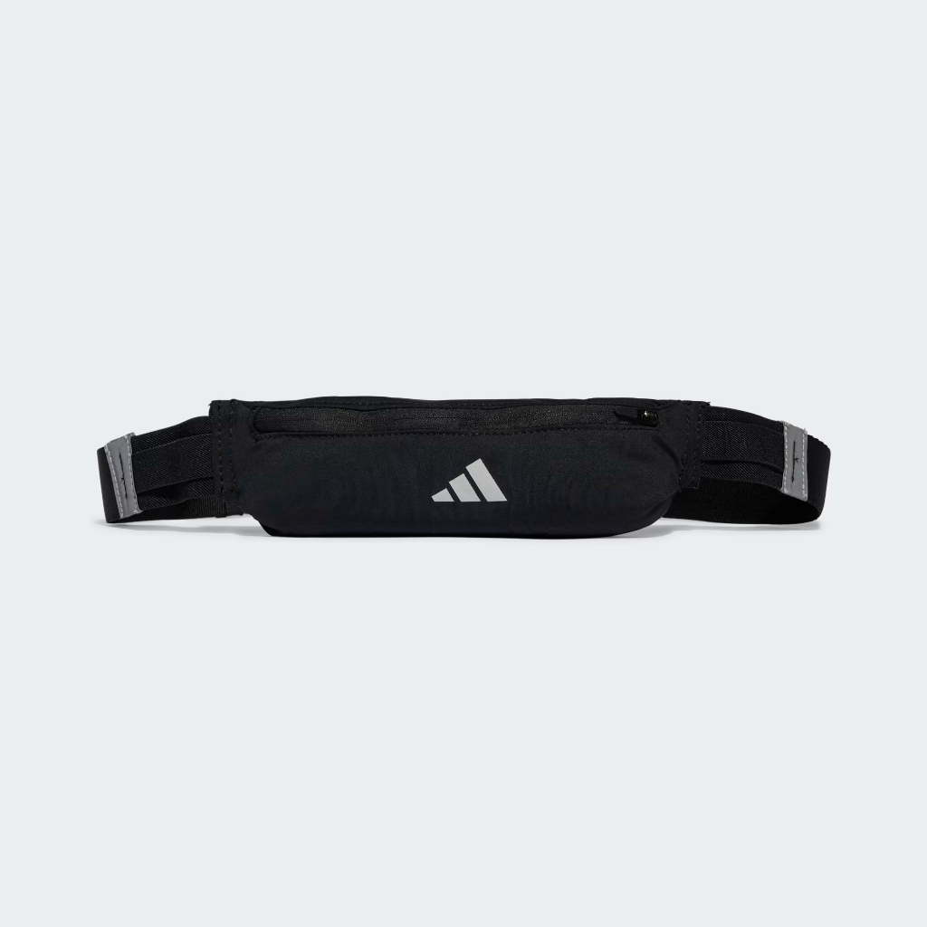Adidas กระเป๋าวิ่งคาดเอว Running Belt Waist Bag | Black/Reflective Silver ( IB2390 )