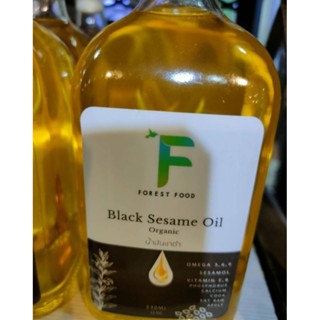 Black Sesame Oil Organic น้ำมันงาดำ 330ml Forest Food P.