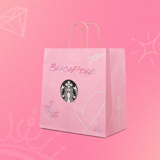 ถุงกระดาษ BLACKPINK X Starbucks limited edition