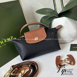 L0NGCHAMP LE PLIAGE ORIGINAL Pouch with handle กระเป๋าใบเล็กขนาดกระทัดเหมาะกับใส่ของจำเป็นจุกจิก กันน้ำได้