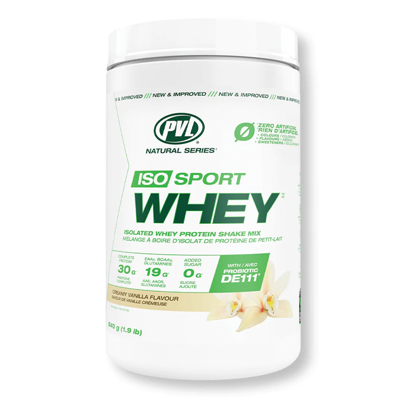 PVL Iso Sport Whey 100% Whey Protein Isolate - 1.9 Lbs พรีเมียมเวย์โปรตีนไอโซเลท สร้างกล้ามเนื้อ ลดไ
