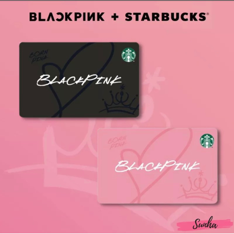 Starbucks Card บัตรเปล่าสะสม Blackpink Japan