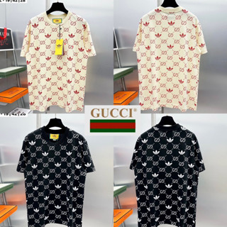 GUCCI Unisex T-shirts 🖤🧡 เสื้อยืด GUCCI 🏷️ Hiend 1:1 Cotton 💯 ส่งจากไทย 🇹🇭ร้านค้าจัดส่งไว