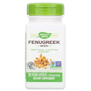 ลูกซัด Natures Way, Fenugreek Seed, 610 mg, 100 Vegan Capsules