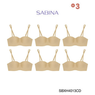 Sabina เสื้อชั้นใน (Set 6 ชิ้น) มีโครง รุ่น Soft Doomm รหัส SBXH4013CD สีเนื้อเข้ม