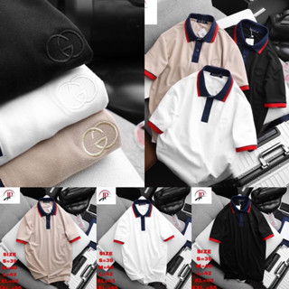 เสื้อโปโลคอปก Gucci Basic ผ้า Cotton 💯 | เสื้อคอปกผู้ชาย | เสื้อโปโล 👕 ร้านค้าจัดส่งไว